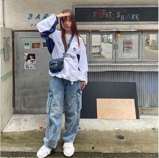 【HUECLOSET】マストカーゴデニムパンツ HUECLOSET】マストカーゴデニムパンツ (HUE/デニム・ジーパン