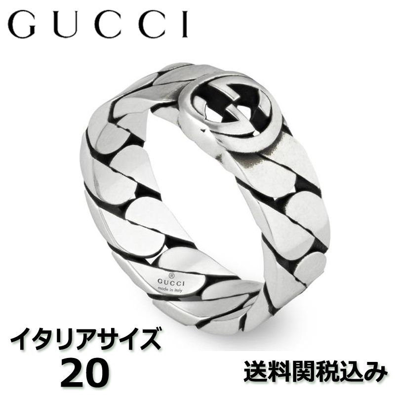 関税送料込 グッチ GUCCI インターロッキングG ワイドリング #20 (GUCCI/指輪・リング) 661513【BUYMA】