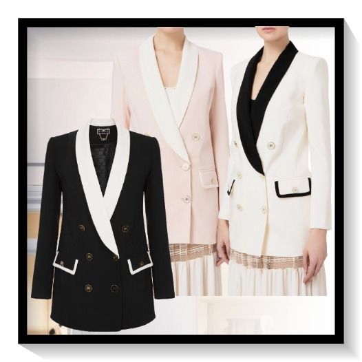 急いで!!☆Elisabetta Franchi☆コントラストカラージャケット