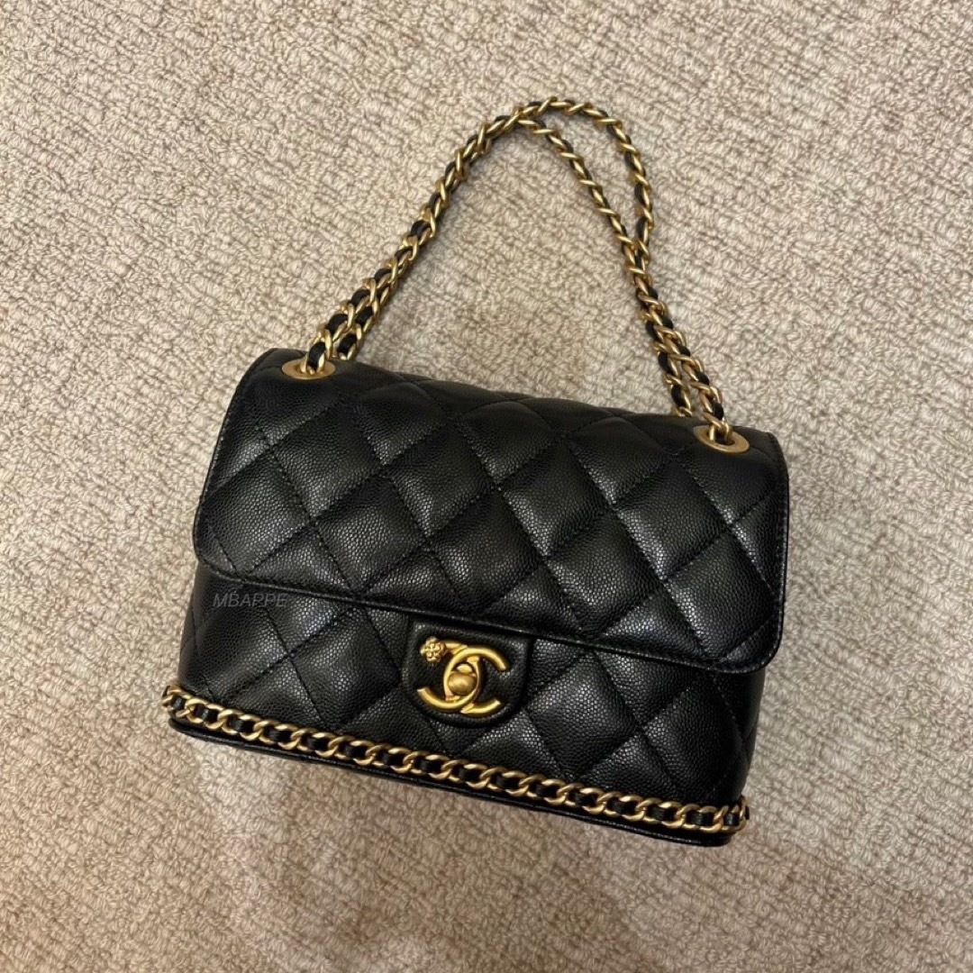 23K》大人かわいい♪【CHANEL】シャネル ミニフラップバッグ (CHANEL