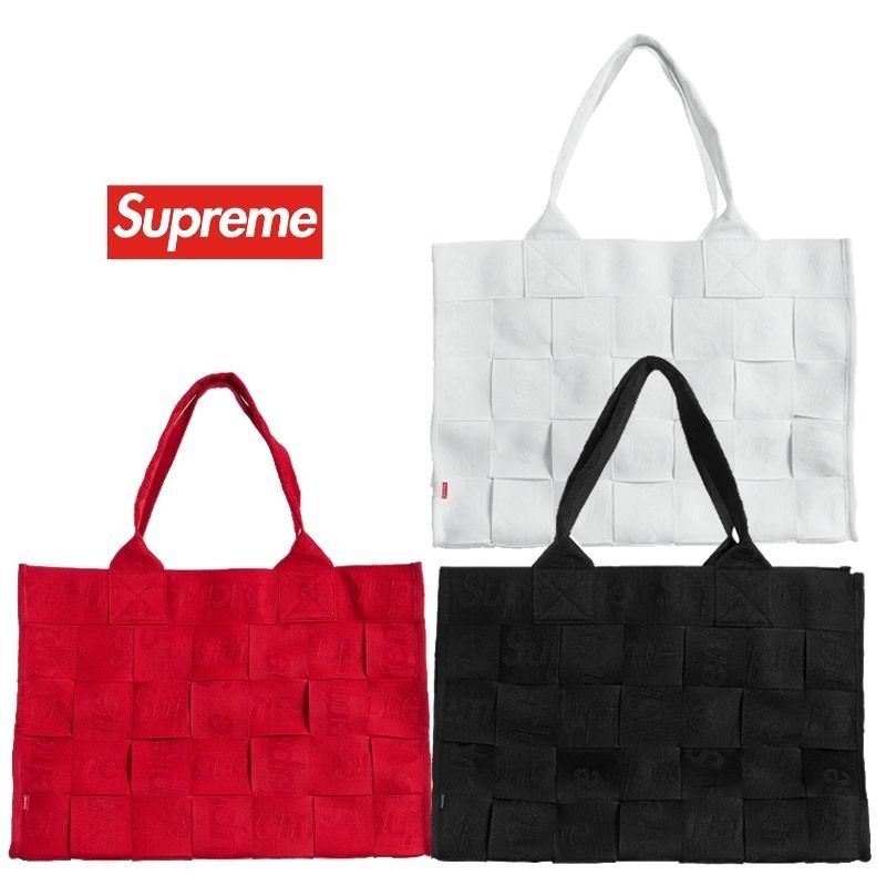 supreme Woven Large Tote ウーブンラージトート 赤 新品