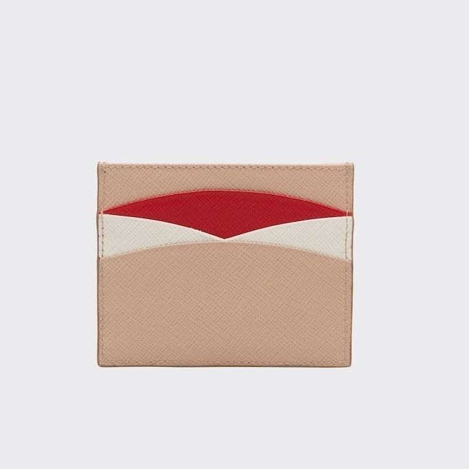 PRADA】プラダ 人気 ロゴ サフィアーノレザー カードホルダー