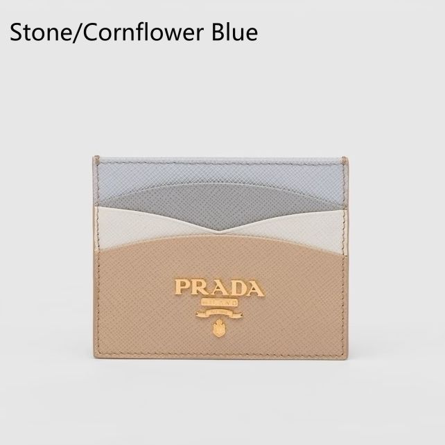 PRADA 人気 お洒落 レザー カードホルダー PRADA】プラダ 人気 ロゴ サフィアーノレザー カードホルダー