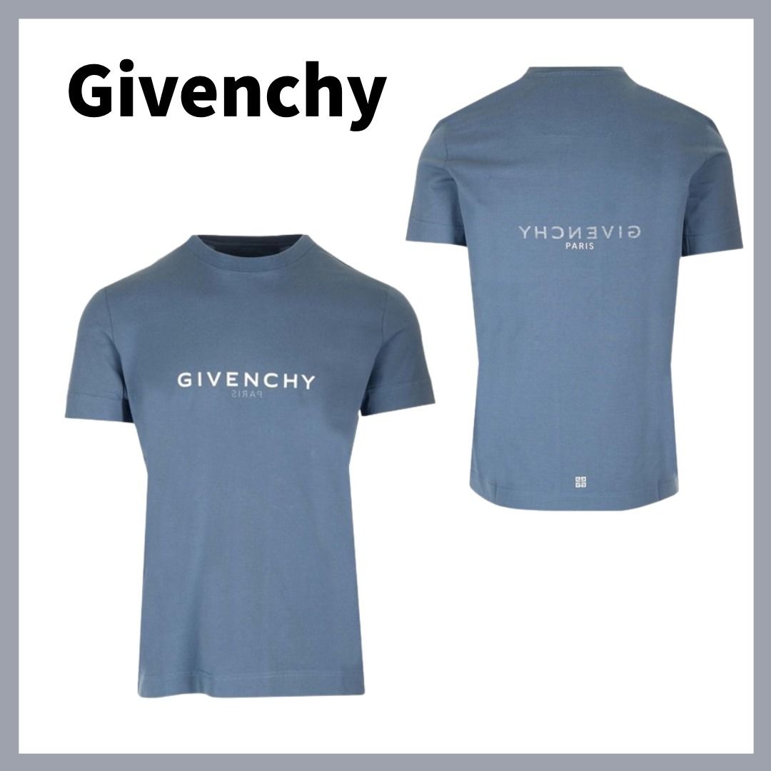 Givenchy】リバース ロゴ Tシャツ(ライトブルー) (GIVENCHY/Tシャツ