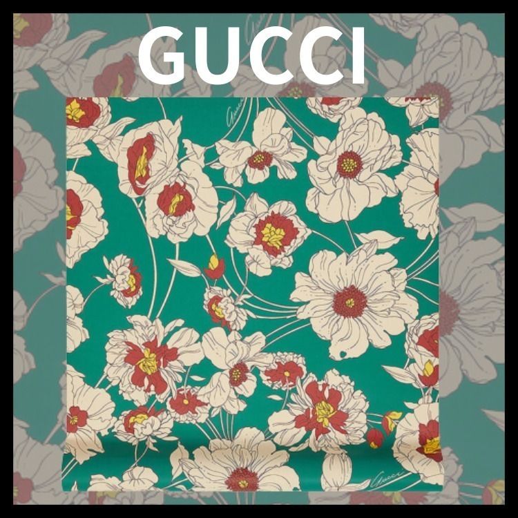 GUCCI】マルチカラーGGプリント ウォールペーパー(壁紙) (GUCCI/壁紙