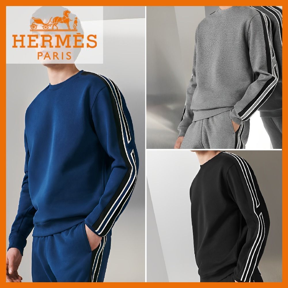 さり気ない高級感☆3色】エルメス ランH スウェット (HERMES