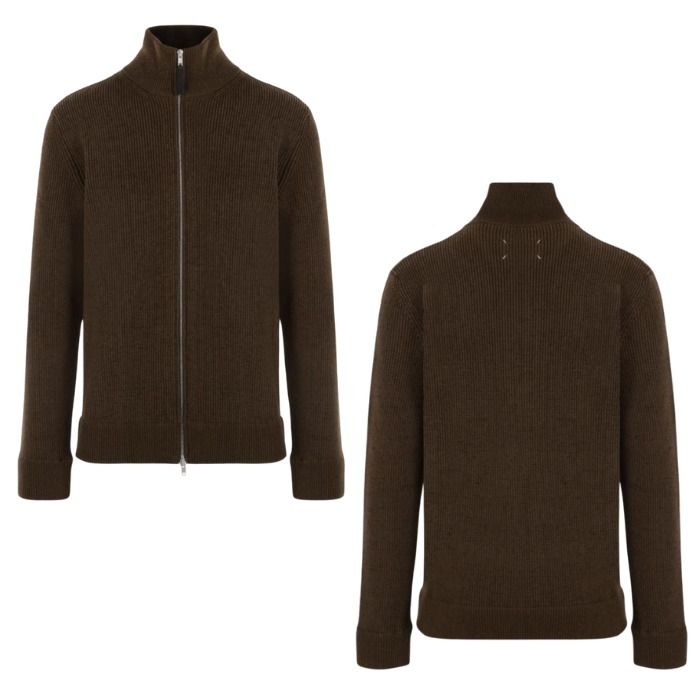 関税送料込☆Maison Margiela ニット ジップアップ カーディガン