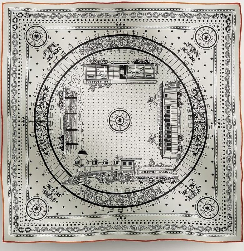 大人のバンダナ☆】HERMES バンダナ55 オールアボード (HERMES
