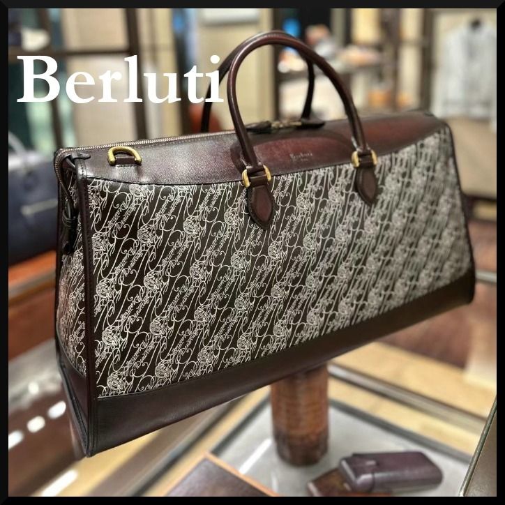 BERLUTI】ミュゼット トワル マルブフ トラベルバッグ (Berluti/バッグ
