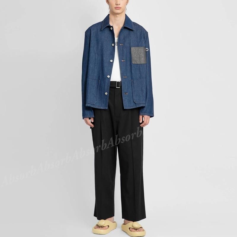 23AW NEW】LOEWE_man / デニム ワークウェア ジャケット /Navy