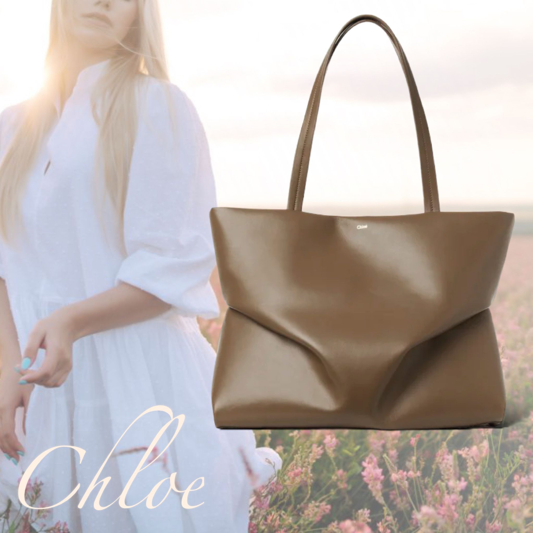 Chloe】クロエ Army Green Judy Tote Bag レディース バッグ (Chloe