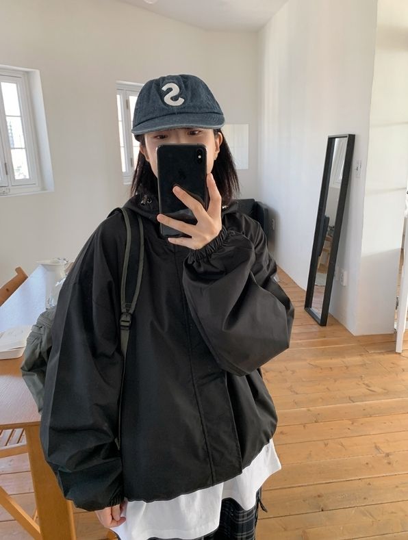【BAON】[unisex] Lenkimo hood over wind jumper BAON】[unisex] Lenkimo hood over wind jumper (BAON/アウター