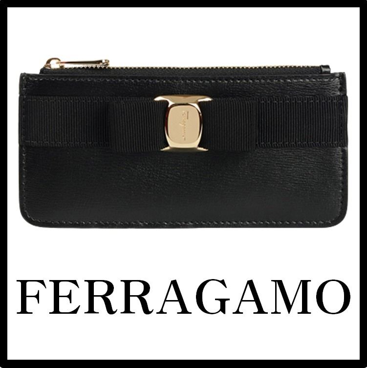 ☆関税込☆Ferragamo☆カードケース ヴァラ リボン レディース