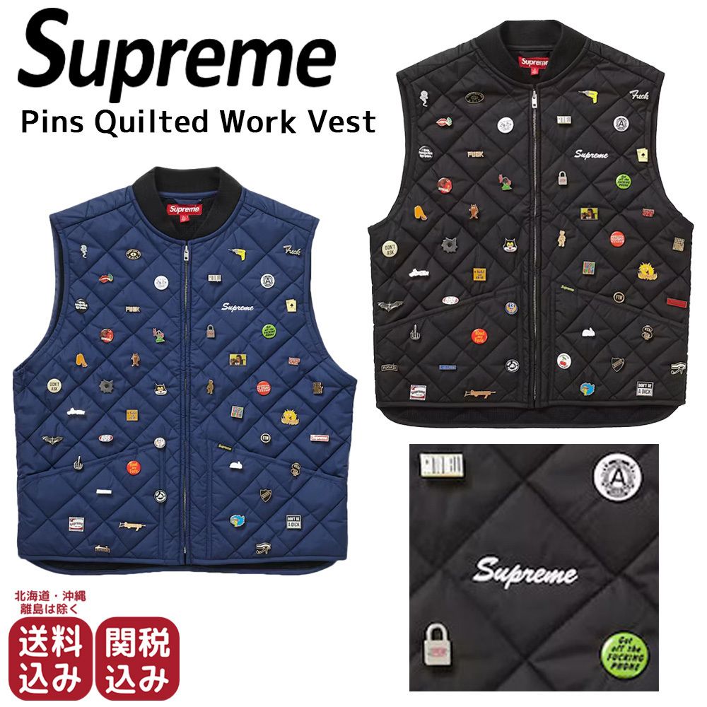 SupremeFW WEEK 3 ピンズ キルティング ワークベスト Supreme