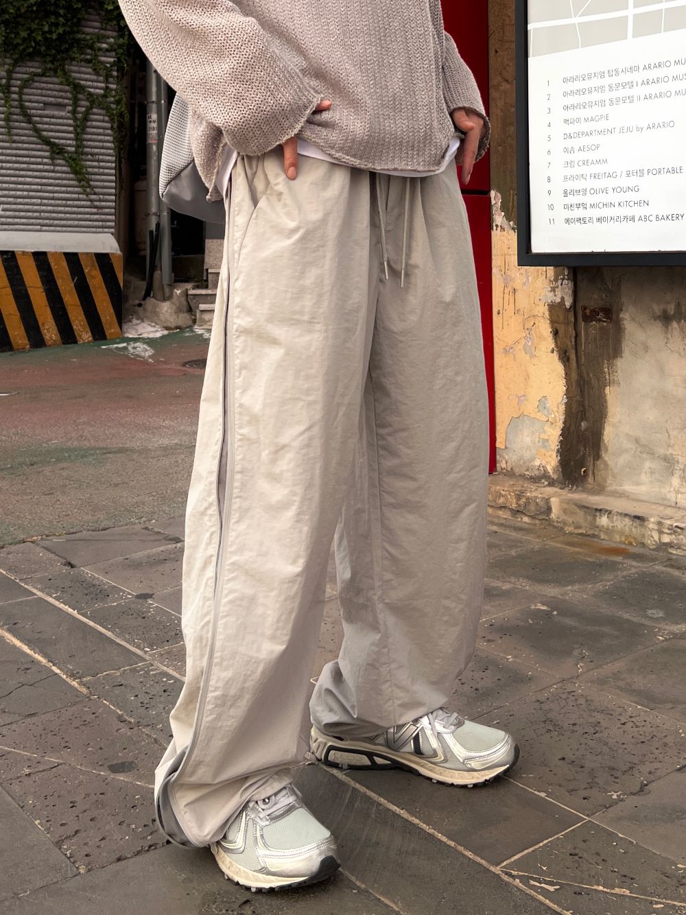 【KOOLOSET】Side Zipper Nylon String Pants KOOLOSET】Side Zipper Nylon String Pants (パンツ・ボトムス