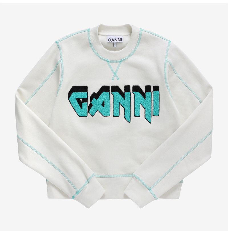 GANNI》 T3459 135 ロゴスウェットシャツ (Ganni/スウェット