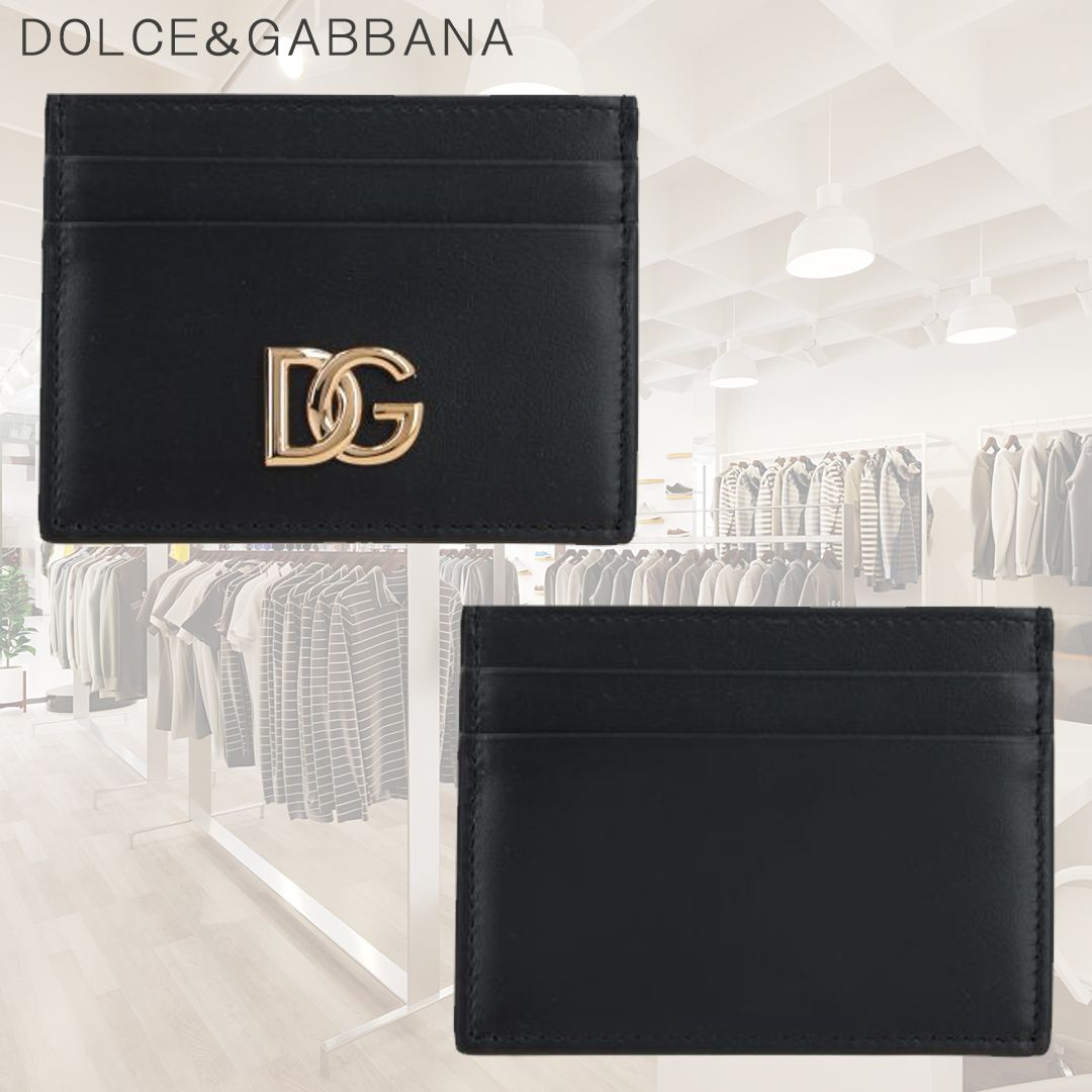 DOLCE&GABBANA カードケース 名刺入れ ドルガバ レザー-