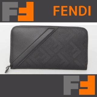 FENDI】ダイアゴナル ジップアラウンド財布 ☆関税込み☆ (FENDI/長