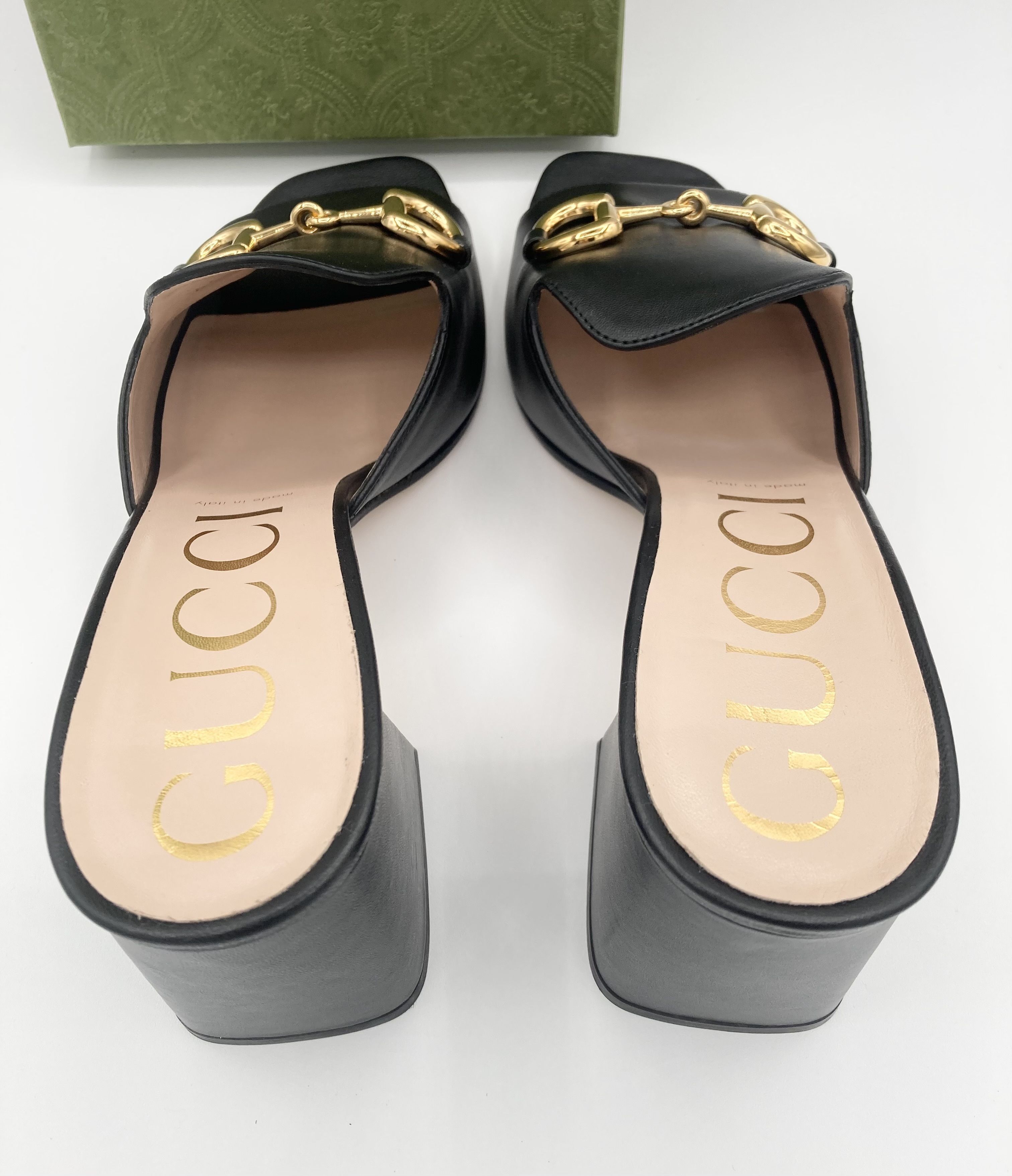 GUCCI グッチ 靴 サンダル ダブルG ミュール レディース37 赤