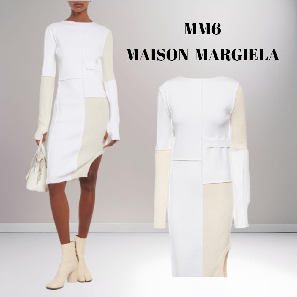 関税無☆送料込 MM6 Maison Margiela パッチワークミディドレス (MM6