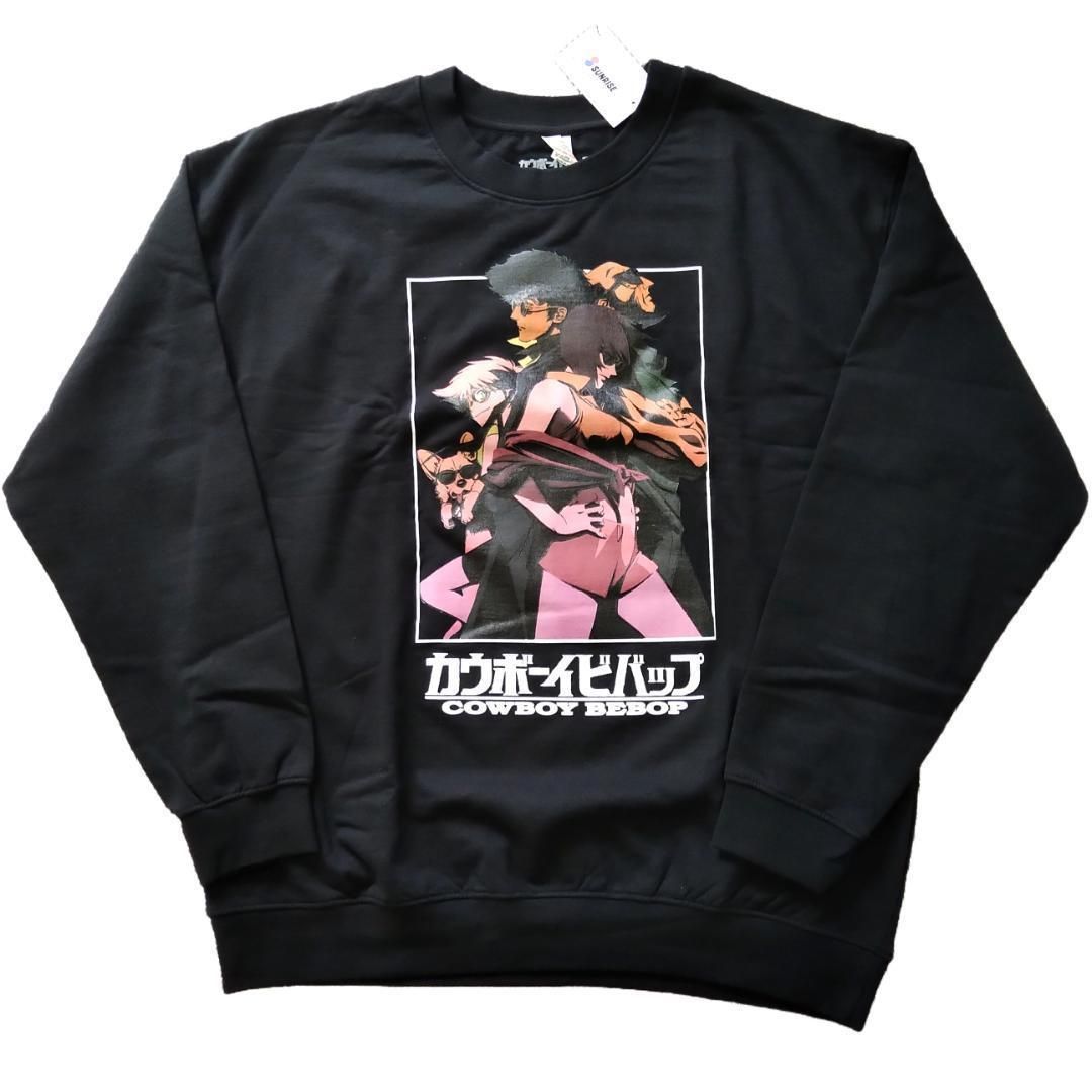 アニメ COWBOY BEBOP カウボーイビバップ スウェットパーカー カウボーイビバップ オーバーサイズスウェット 黒 アニメ