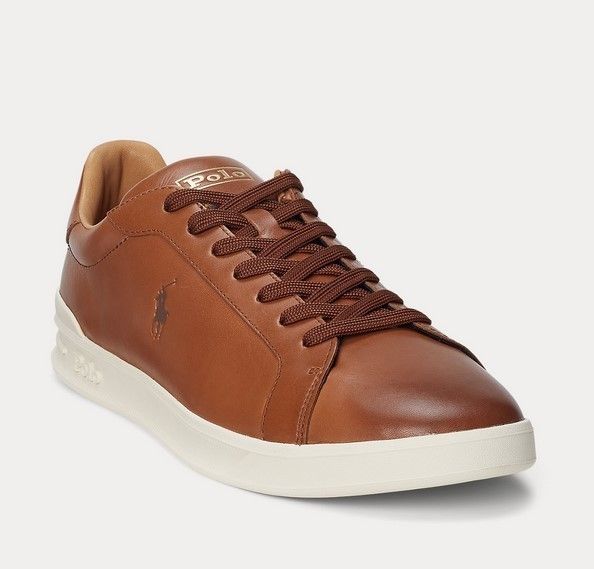 Ralph Lauren Polo ヘリテージ コート レザー スニーカー (Ralph
