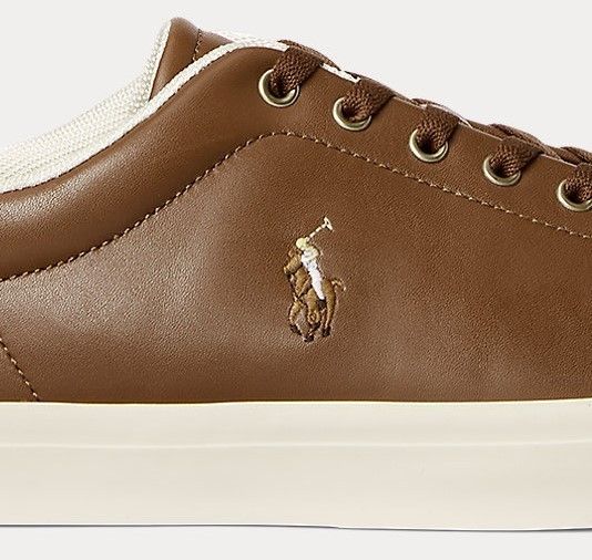 Ralph Lauren Polo ロングウッド レザー スニーカー 関税送料込 Ralph Lauren Polo ロングウッド レザー スニーカー 関税送料込