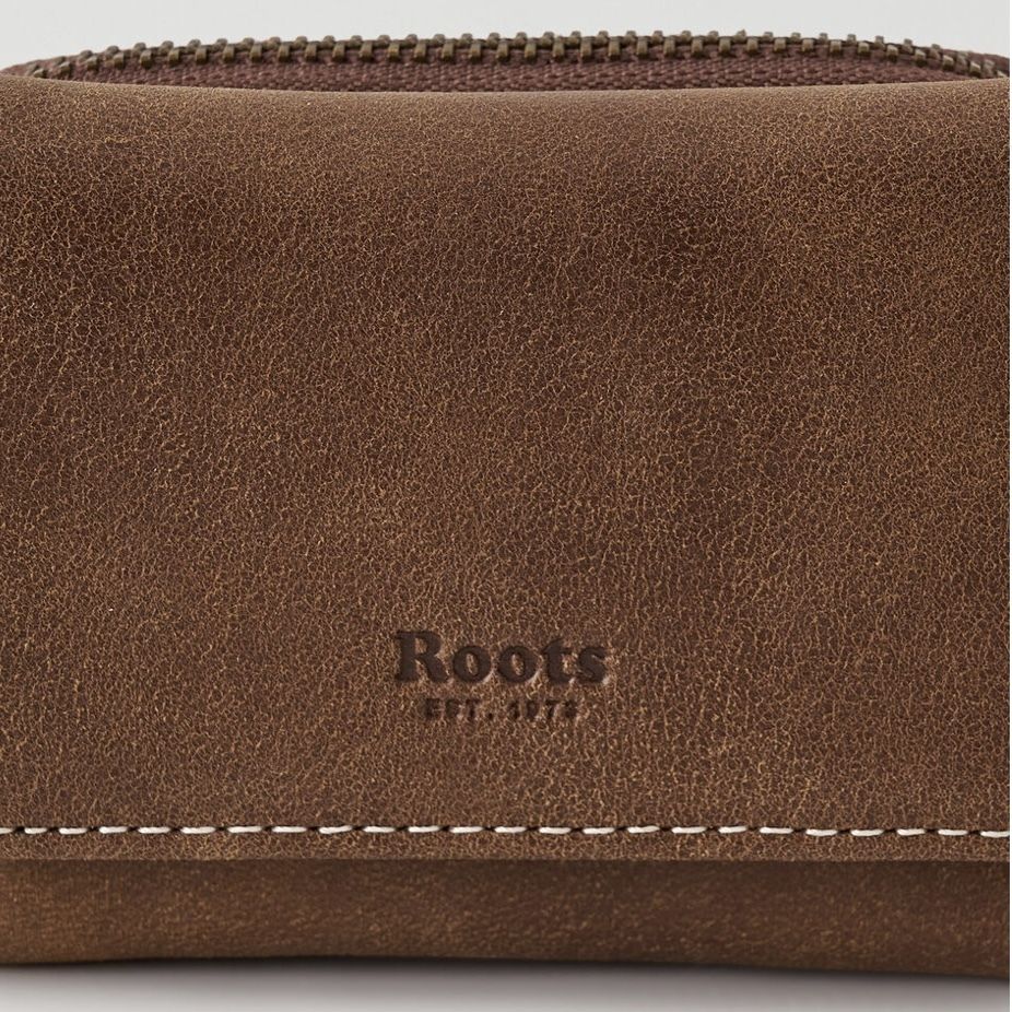 送料無料 ギフト ☆Roots☆実用的！☆ユニセックス☆スモール三つ折りレザー財布 小物