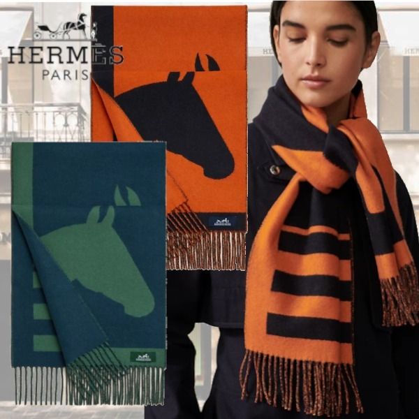 最新!】HERMES エルメス《Casaque Love Story》マフラー (HERMES