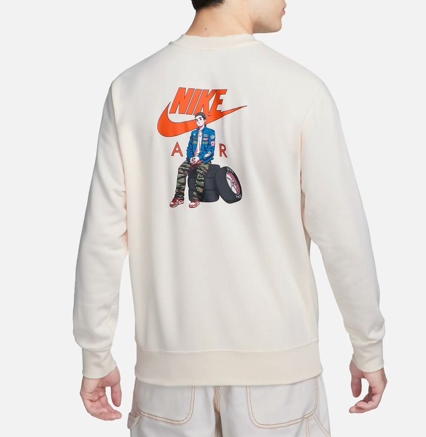 ★NIKE★NSW FRENCH TERRY CREW スウェット★追跡可 ☆韓国の人気☆【Nike】☆NSW FRENCH TERRY CREW スウェット