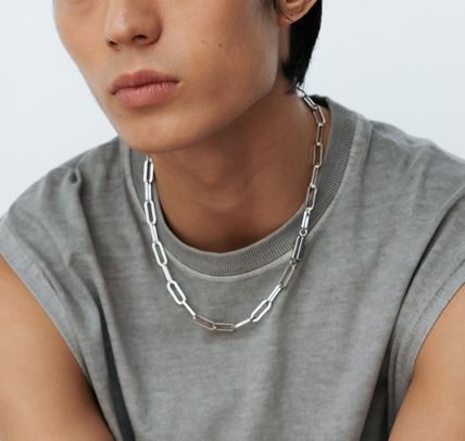 ネックレス・チョーカー [VINTAGE HOLLYWOOD] Square Bold Chain Necklace VINTAGE HOLLYWOOD】Square Bold Chain Necklace〜ネックレス