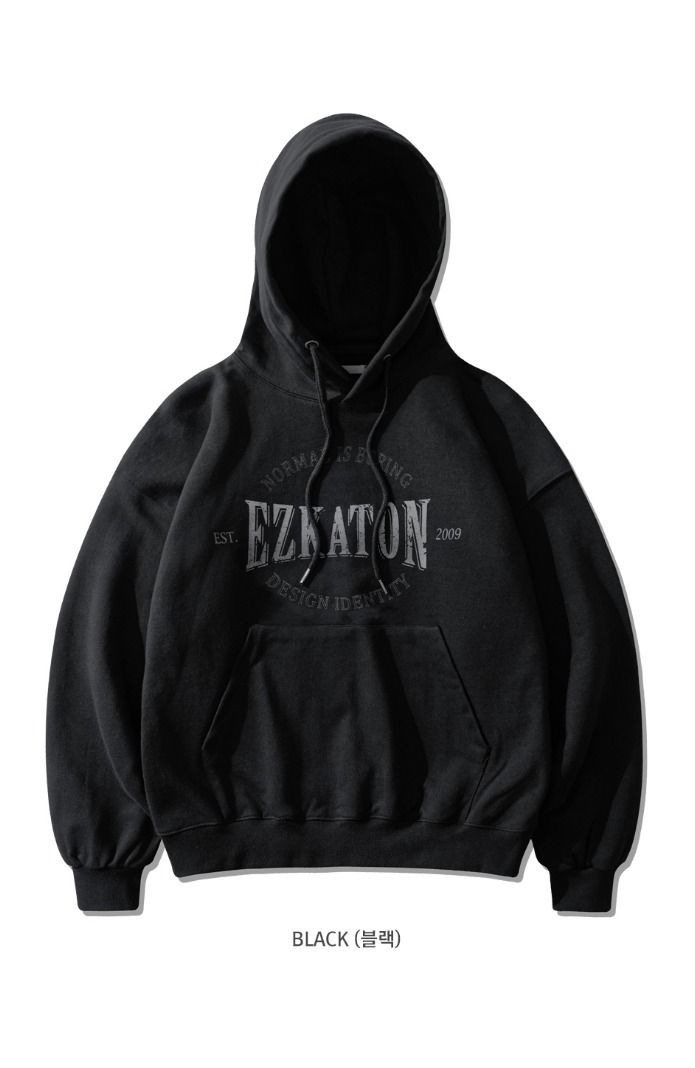 [ EZKATON ]★25SS★韓国人気★ESCAPE HEAVY COTTON HOODIE ☆韓国の人気☆【EZKATON】☆Space Heavy Cotton Hoodi.e