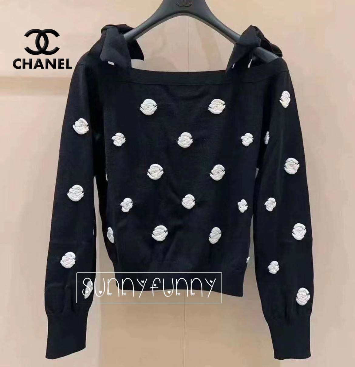 23K☆》シャネル ニット 人気 カメリア (CHANEL/ニット