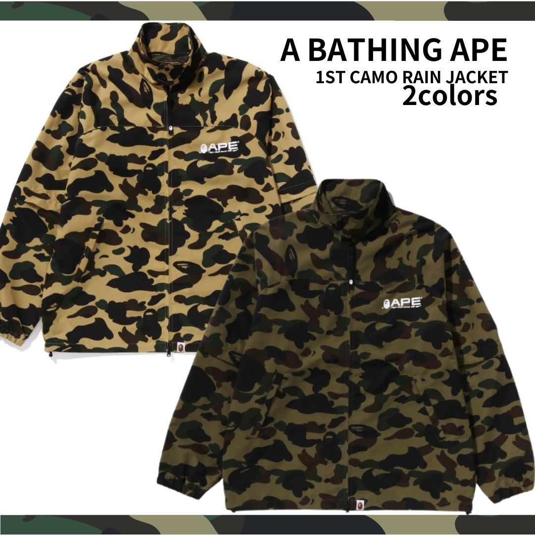 大人気【A BATHING APE】1ST CAMO RAIN JACKET レインジャケット (A