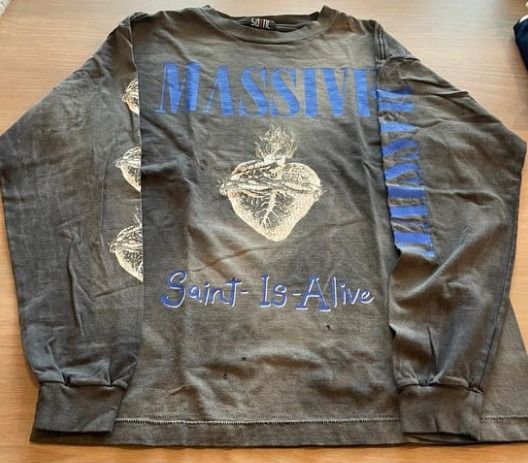 SAINT MICHAEL☆LS TEE/MASSIVE ロングスリーブTシャツ (Saint Mxxxxxx