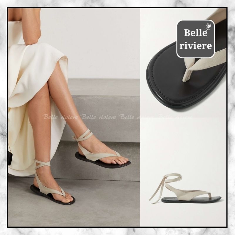 23AW new / THE ROW レースアップ サンダル Ivory (The Row/サンダル