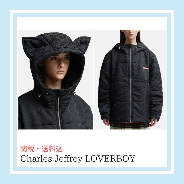 チャールズジェフリーラバーボーイ】パファージャケット 黒 (Charles
