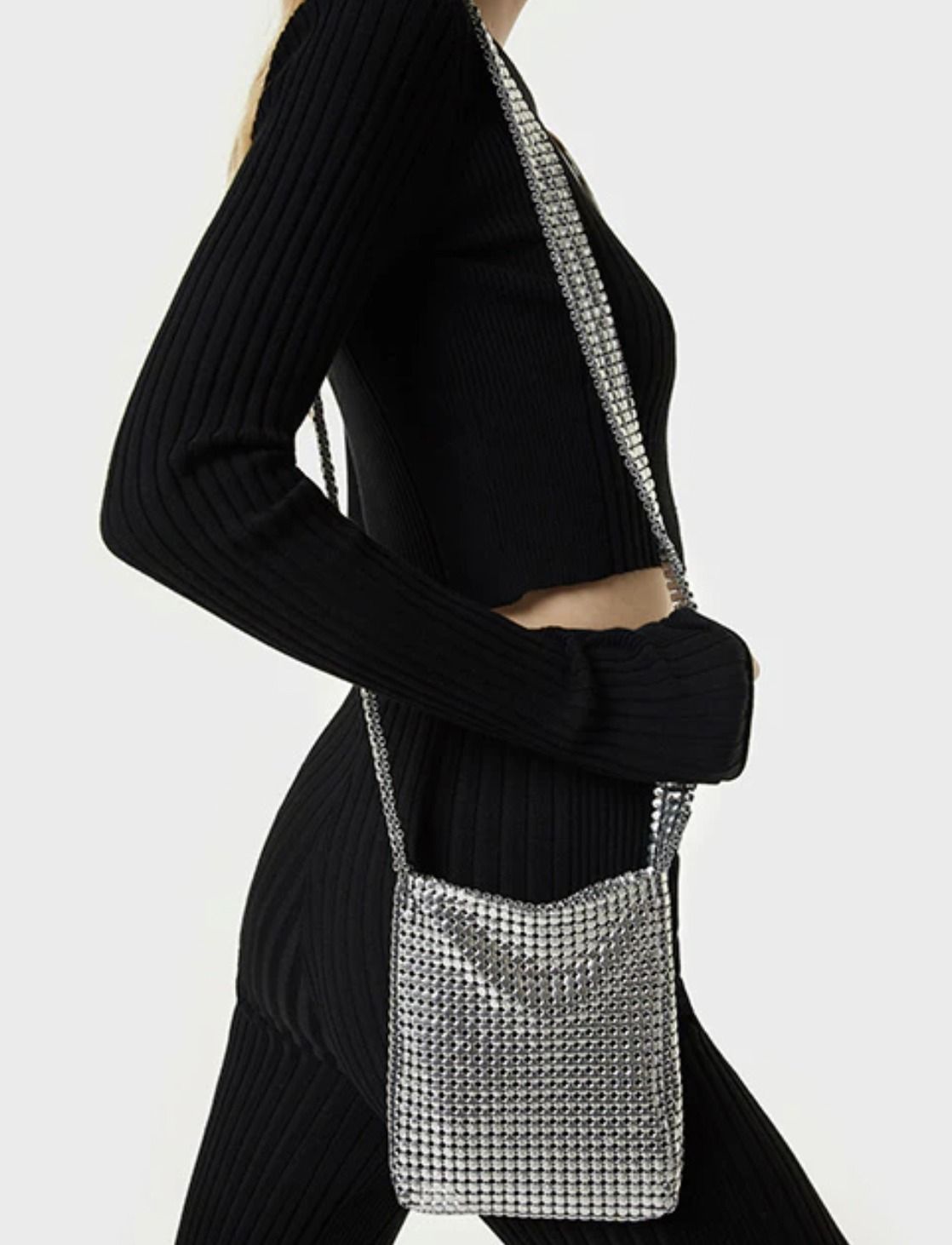 人気上昇中《PACO RABANNE》MINI PIXEL メッシュバッグ (Rabanne