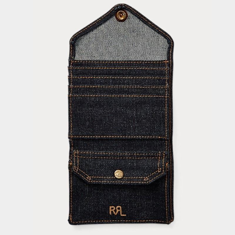 ★RRL★ インディゴ デニム Billfold 財布 ダブルアールエル) RRL インディゴ 日本製デニム ビルフォールド