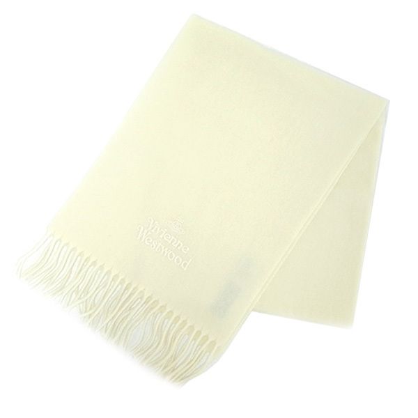 ヴィヴィアンウエストウッド マフラー オーブロゴ A401-WHITE