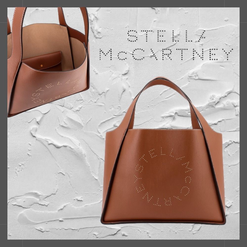 Stella McCartney】ステラ ロゴ トートバッグ ブラウン (Stella