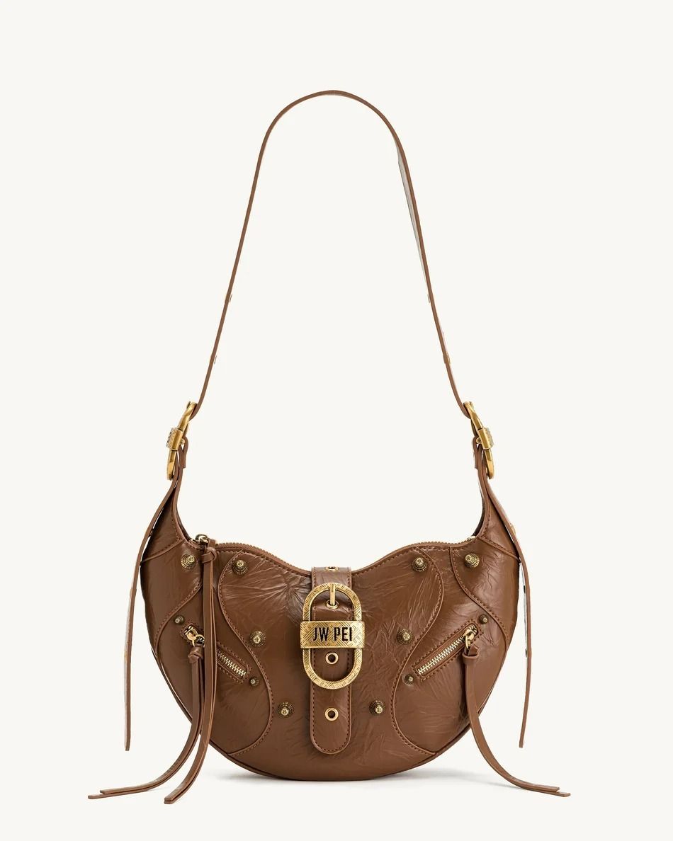 海外セレブ御用達！JW PEI ◆Tessaエンボスショルダー Tessa Crushed Shoulder Bag - Black | JW PEI