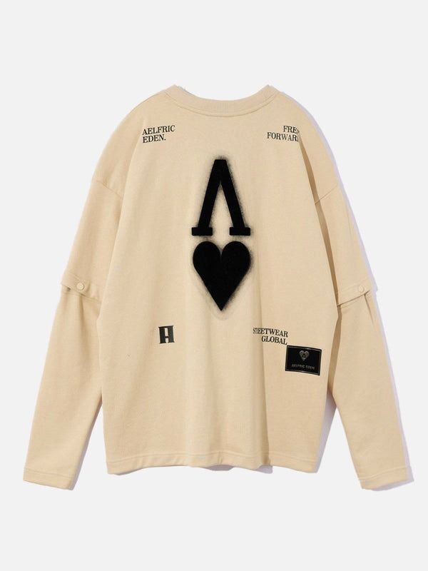 Aelfric Eden ★City of Love スリーブ スウェットシャツ Aelfric Eden ☆City of Love スリーブ スウェットシャツ