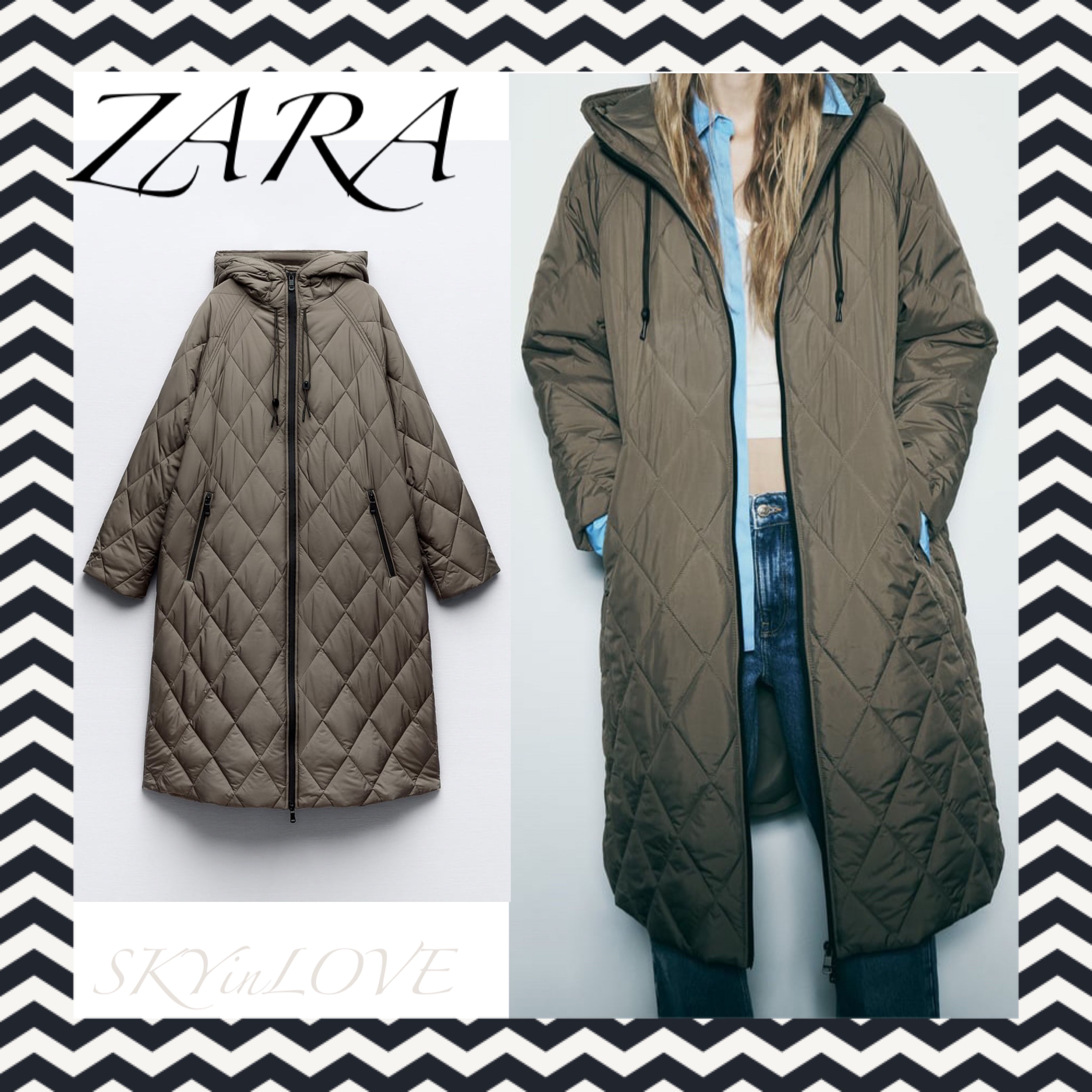 ZARA ダウンジャケット　パフジャケット