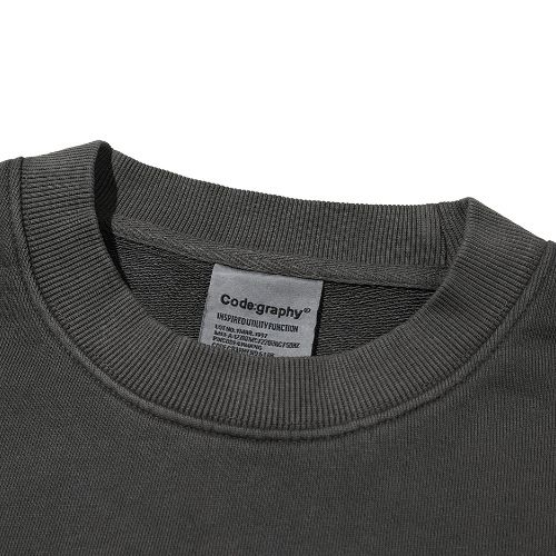 ★2023FW新作★CODE GRAPHY★WORLDWIDE ROSE PIGMENT SWEATSHIRT ☆2023FW新作☆CODE GRAPHY☆WORLDWIDE ROSE PIGMENT SWEATSHIRT