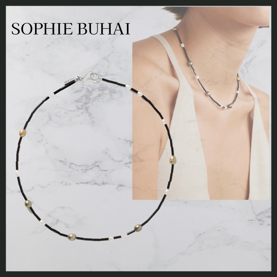 ☆関税込☆ SOPHIE BUHAI オニキス・パール・ビーズネックレス (SOPHIE