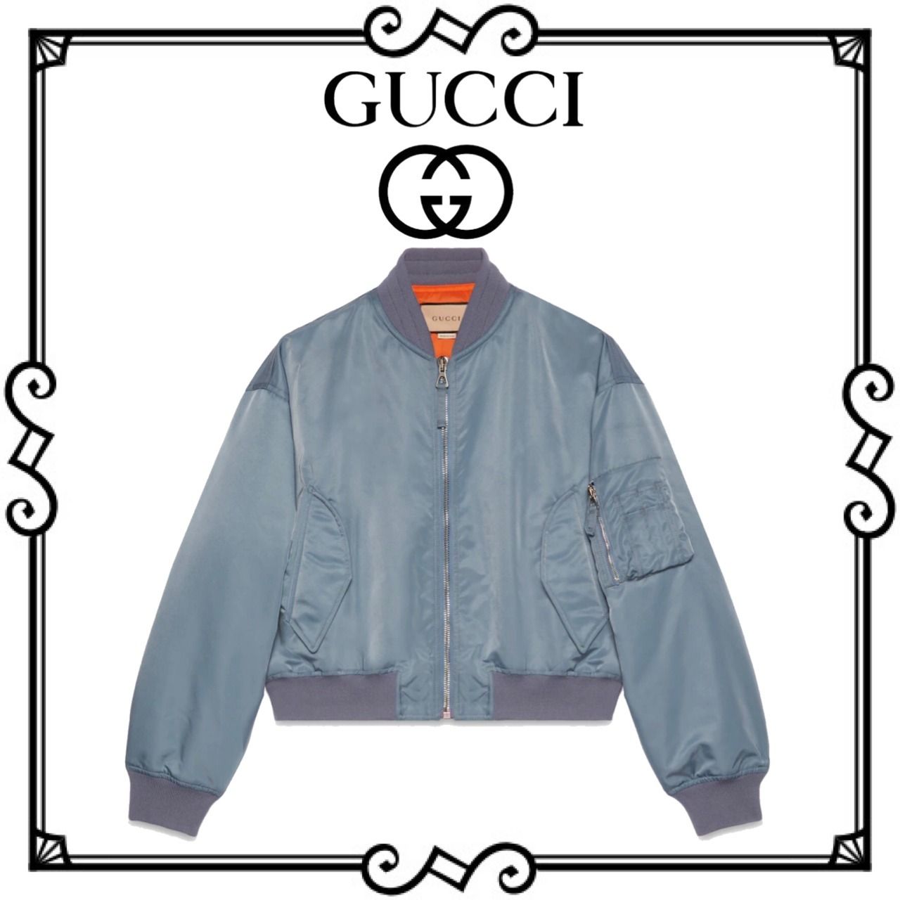 VIP価格】GUCCI グッチ プリント ナイロン ボンバージャケット (GUCCI