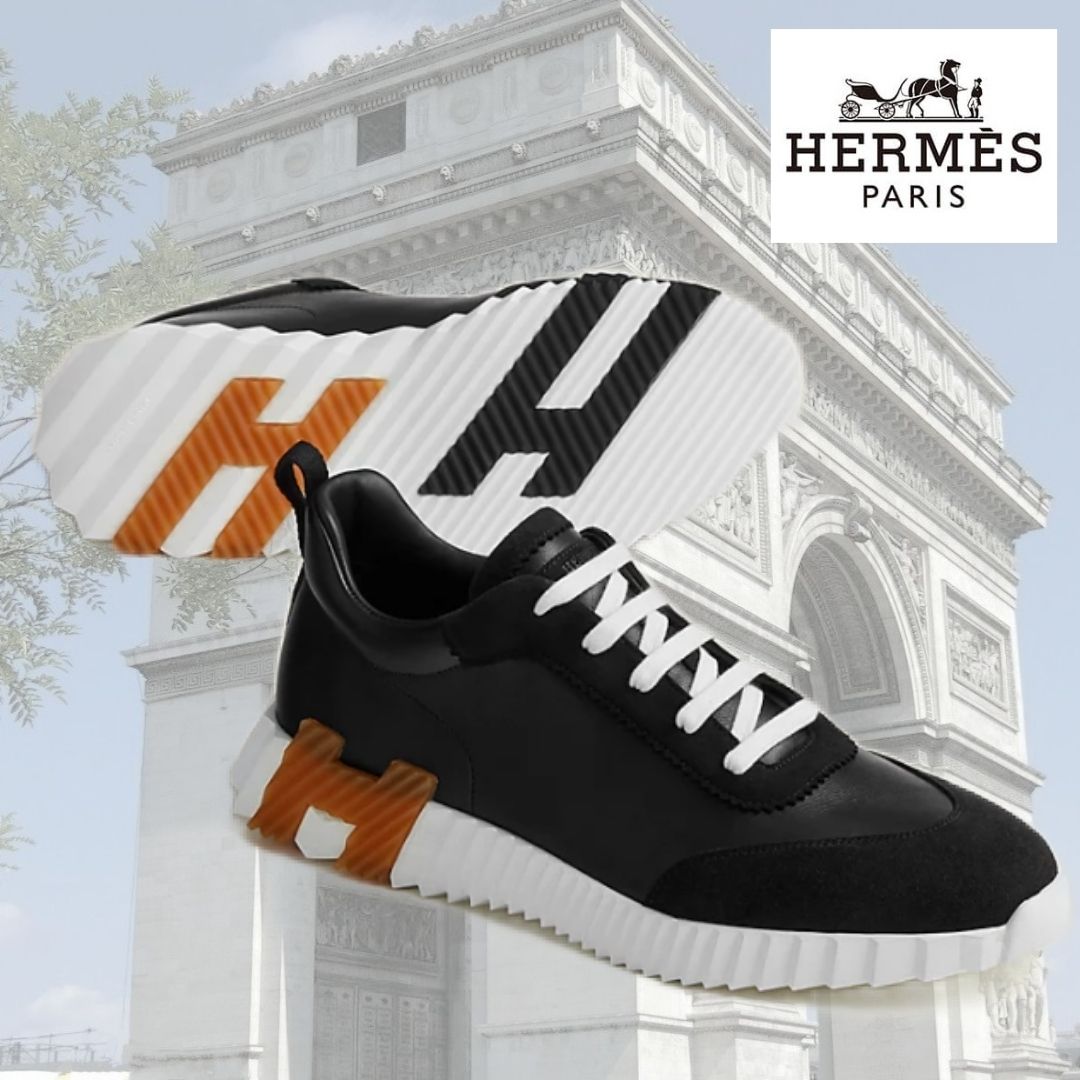 洗練されたデザインが魅力♪【HERMES】ローファー スニーカー シンプルでお洒落】エルメス☆ スニーカー キッド 4色 (HERMES