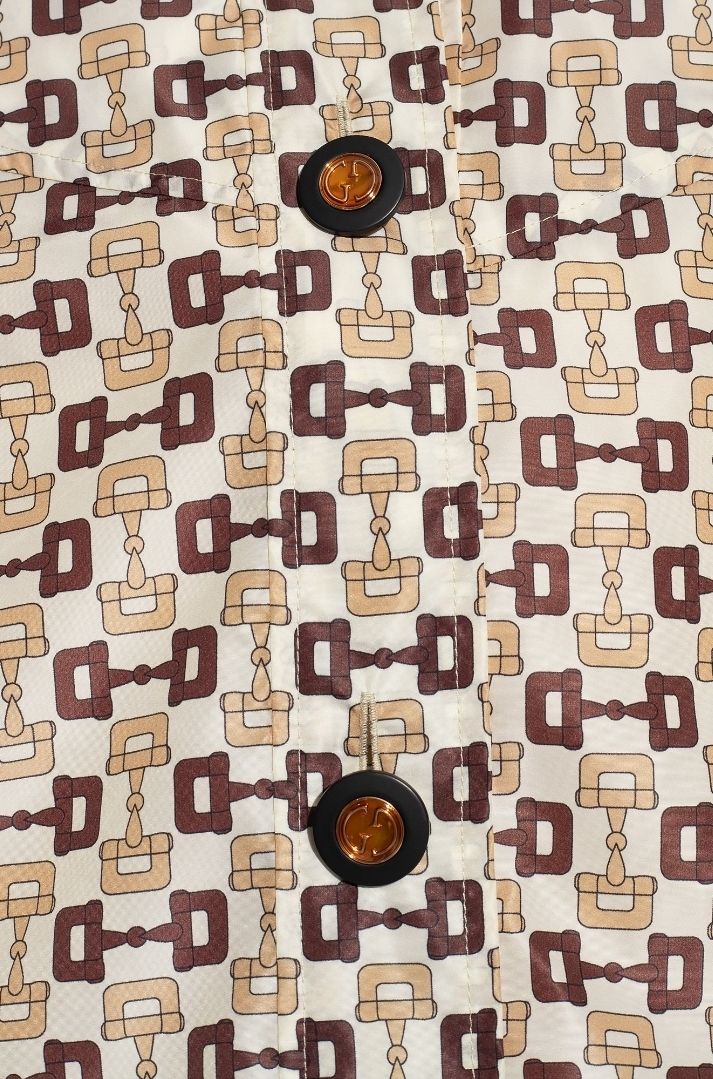 トレンチコート GUCCI GUCCI HORSEBIT PRINT NYLON OVERCOAT GUCCI】GUCCI HORSEBIT PRINT NYLON COAT (GUCCI/トレンチコート