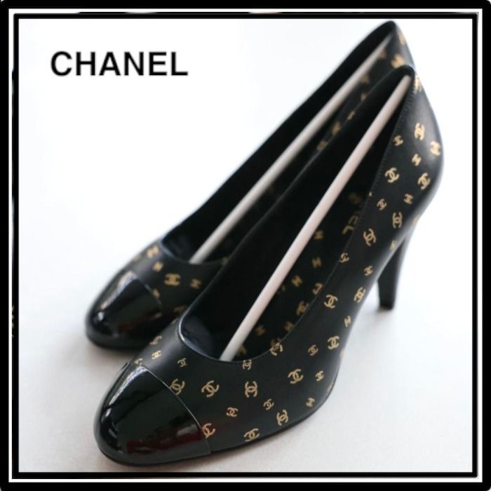 CHANEL パンプス ココマーク ブラウン 37 23.5cm